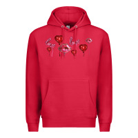 Cardinal love and  love balloons Premium Hoodie - AdoDesignShop