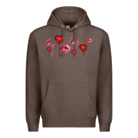 Coffee love and  love balloons Premium Hoodie - AdoDesignShop