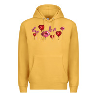 Mustard love and  love balloons Premium Hoodie - AdoDesignShop