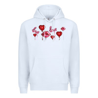 White love and  love balloons Premium Hoodie - AdoDesignShop