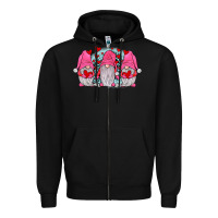 Black gnomies valentines day Zipper Hoodie - JahusDesignShop