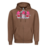 Chestnut gnomies valentines day Zipper Hoodie - JahusDesignShop