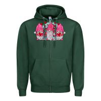Sports Green gnomies valentines day Zipper Hoodie - JahusDesignShop