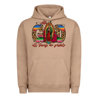 Pigment Burro with god all things are possible lady of guadalupe Urban Hoodie - Jasminsmagicworld