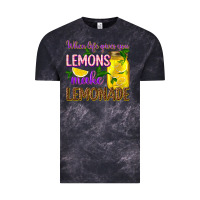Cloud Black when life gives you lemons make lemonade Vintage Tee - texasbilliewilder