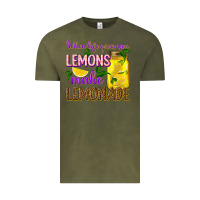 Vintage Olive when life gives you lemons make lemonade Vintage Tee - texasbilliewilder