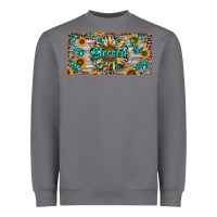 Storm Blessed With Sunflower And Gemstone Heavyweight Sweatshirt - RanaPortraitStore