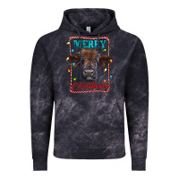 Cloud Black Merry Christmas Calf Vintage Hoodie - RanaPortraitStore