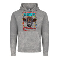 Cloud Rock Merry Christmas Calf Vintage Hoodie - RanaPortraitStore