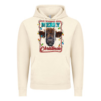 Vintage Artic Merry Christmas Calf Vintage Hoodie - RanaPortraitStore
