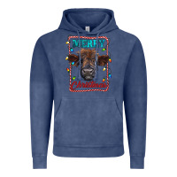 Vintage Denim Merry Christmas Calf Vintage Hoodie - RanaPortraitStore