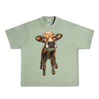 Oil Green heifer cow Urban Heavy Tee - RanaPortraitStore