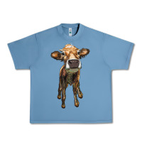 Pebble Blue heifer cow Urban Heavy Tee - RanaPortraitStore