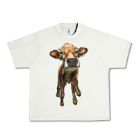 Pistachio heifer cow Urban Heavy Tee - RanaPortraitStore