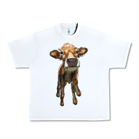 White heifer cow Urban Heavy Tee - RanaPortraitStore
