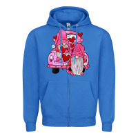 True Royal farm truck,gnomies valentines Zipper Hoodie - JahusDesignShop