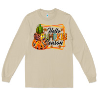 Mushroom hello pumpkin season Long Sleeve Tee - RacoonDesign