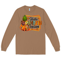 Toasted Coconut hello pumpkin season Long Sleeve Tee - RacoonDesign