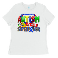 White autism is my superpower Ladies Tee - AdoDesignShop