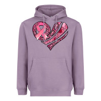 Lavender breast cancer awareness heart Heavyweight Hoodie - Jasminsmagicworld