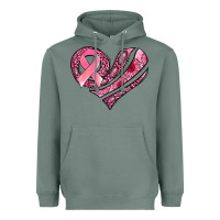 Sage breast cancer awareness heart Heavyweight Hoodie - Jasminsmagicworld