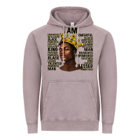 Vintage Zinc afro man black king i am Vintage Hoodie - texasbilliewilder