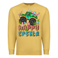 Antique Gold easter monster truck Premium Sweatshirt - MaliasSmallBusiness