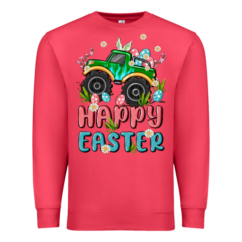 Easter Monster Truck Premium Sweatshirt by MaliasSmallBusiness | Teevron