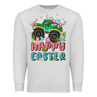 Dove Grey easter monster truck Premium Sweatshirt - MaliasSmallBusiness