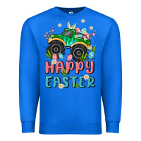 True Royal easter monster truck Premium Sweatshirt - MaliasSmallBusiness