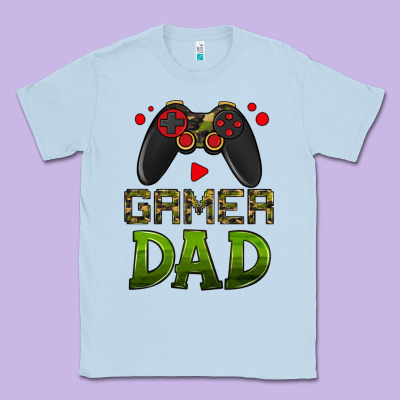Gamer Dad Classic Tee Designed By Hra Design Shop