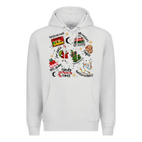 Dove Grey Merry Christmas Premium Hoodie - MaliasSmallBusiness