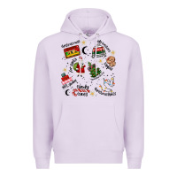 Lilac Merry Christmas Premium Hoodie - MaliasSmallBusiness