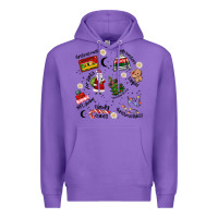 Purple Merry Christmas Premium Hoodie - MaliasSmallBusiness