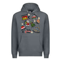 Rock Merry Christmas Premium Hoodie - MaliasSmallBusiness