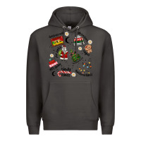 Smoke Merry Christmas Premium Hoodie - MaliasSmallBusiness