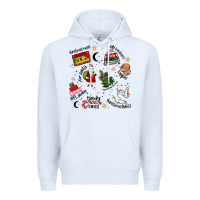 White Merry Christmas Premium Hoodie - MaliasSmallBusiness