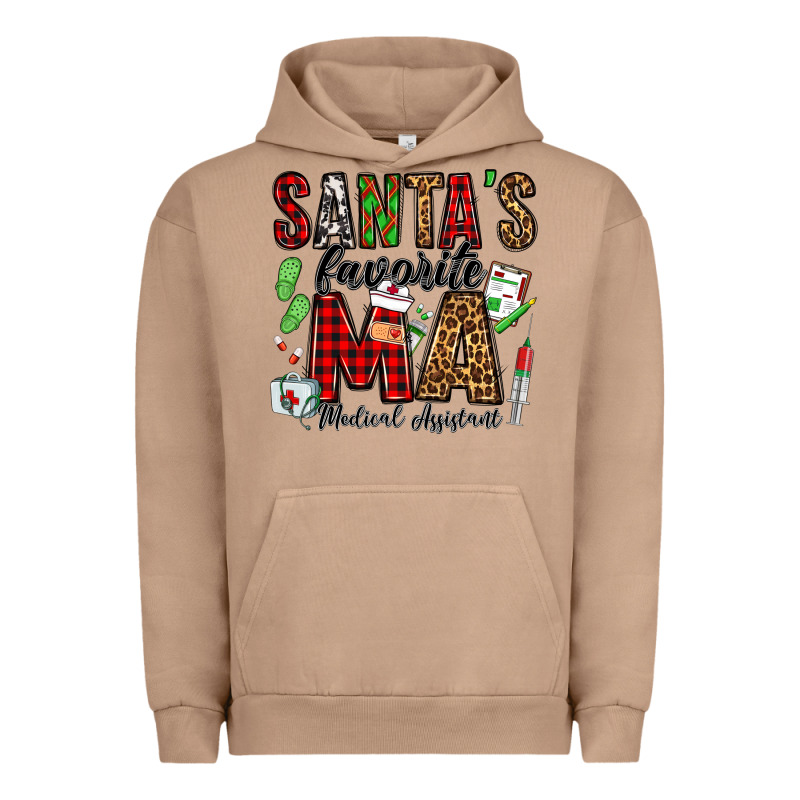Santa's Favorite Ma Medical Assistant Urban Hoodie by Jasminsmagicworld | Teevron