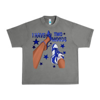 Tornado I Have Two Moods Royal Blue Sneakers Afro Girl Urban Heavy Tee - texasbilliewilder