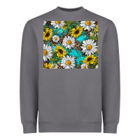 Storm Daisy and sunflower Heavyweight Sweatshirt - RanaPortraitStore