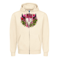 Sandshell bull skull cactus valentines Zipper Hoodie - JahusDesignShop