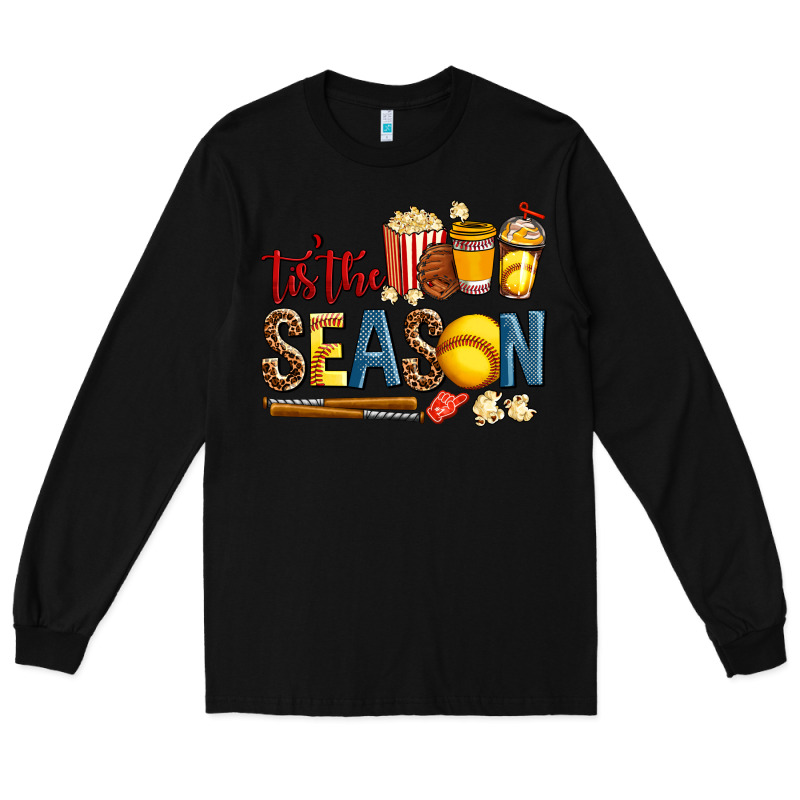 Tis The Season Softball Long Sleeve Tee by AdoDesignShop | Teevron