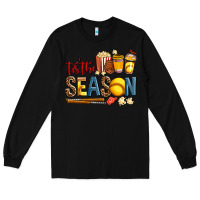 Black tis the season softball Long Sleeve Tee - AdoDesignShop