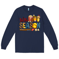 Navy tis the season softball Long Sleeve Tee - AdoDesignShop