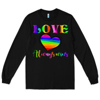 Black love always wins Long Sleeve Tee - HRA Design Shop