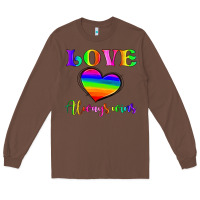 Chestnut love always wins Long Sleeve Tee - HRA Design Shop