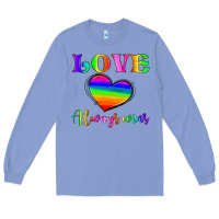 Colony Blue love always wins Long Sleeve Tee - HRA Design Shop