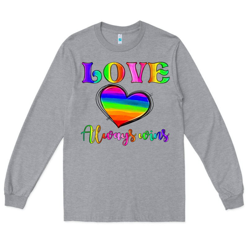 Love Always Wins Long Sleeve Tee by HRA Design Shop | Teevron