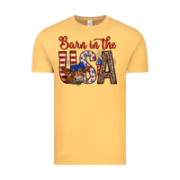 Vintage Mustard barn in the usa Vintage Tee - Zillion Design Studio