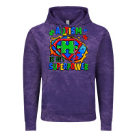 Cloud Purple autism is his superpower ripped Vintage Hoodie - Zillion Design Studio